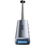 Vention Mini Hub USB 3.0 con 4 Puertos, Gris